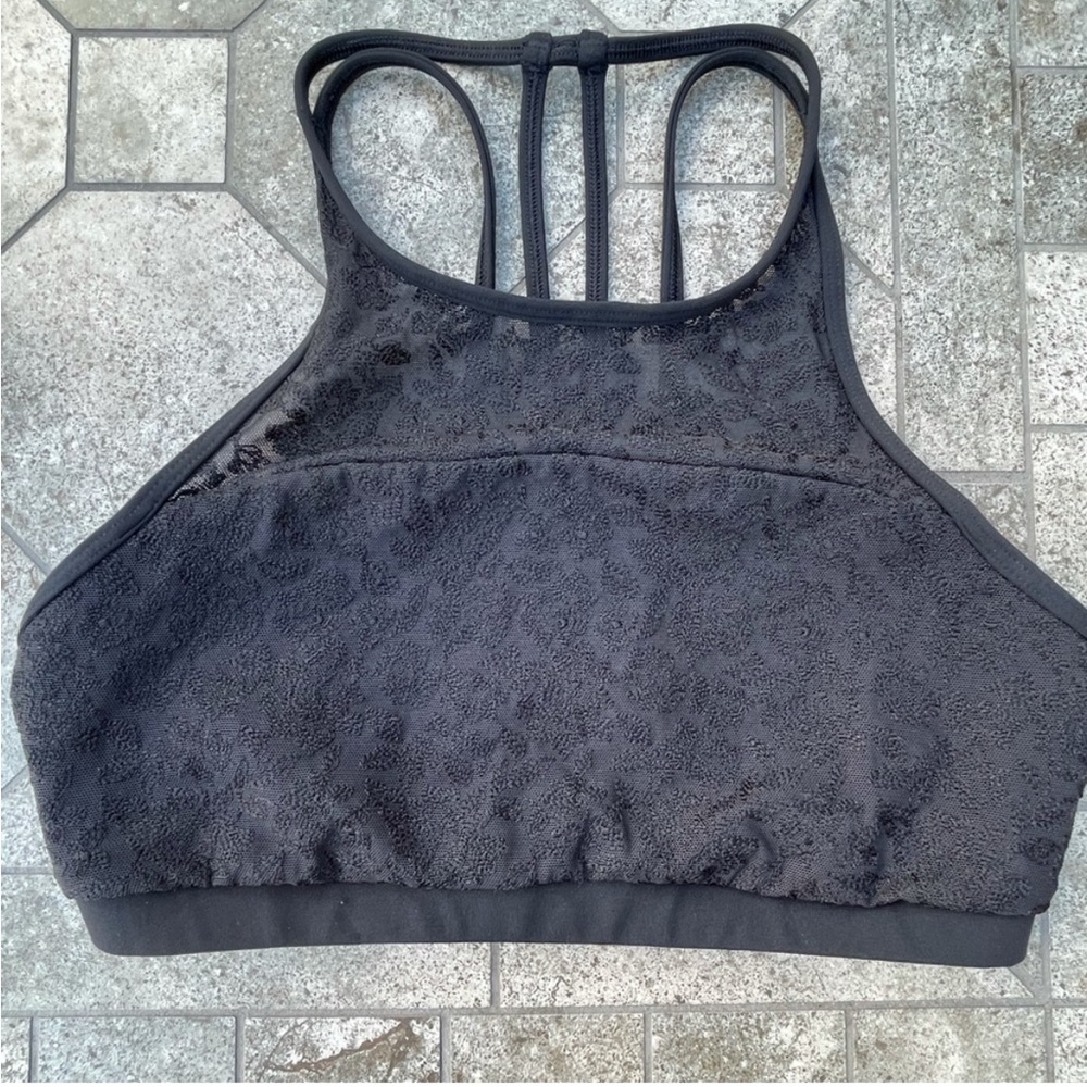 Lululemon Black Lace Sports Bra